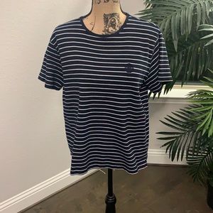 Liz Claiborne short sleeve striped top!
